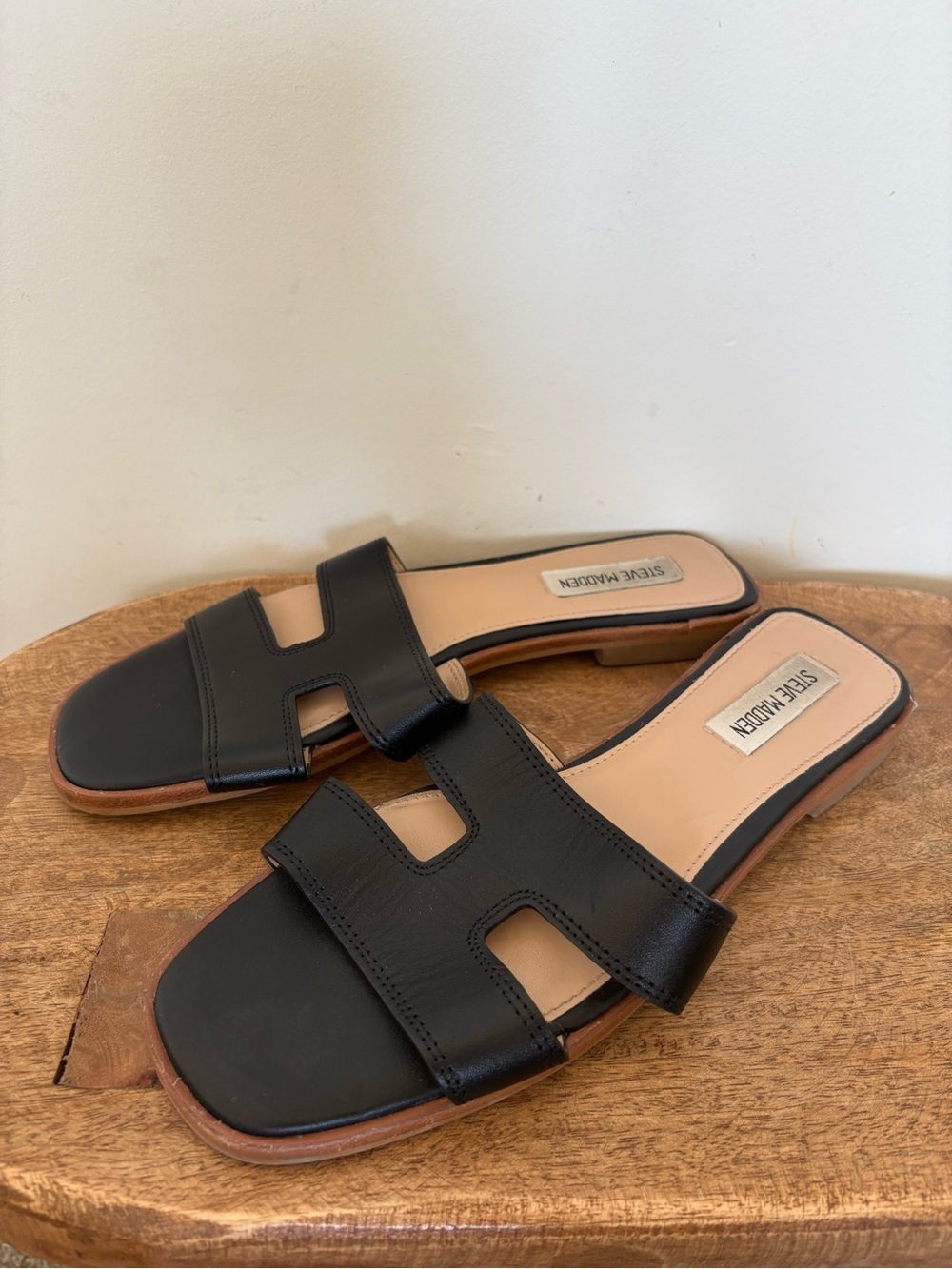 Steve Madden Hazel Slide Sandals Black Size 8 - Picture 4 of 6
